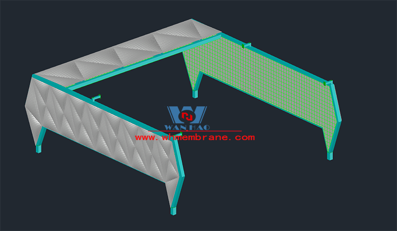 Wanhao 2022 bid 13 - Zhongjian Jinyuanhui Plaza 10-3 building membrane structure project