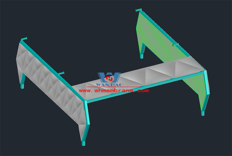 Wanhao 2022 bid 13 - Zhongjian Jinyuanhui Plaza 10-3 building membrane structure project