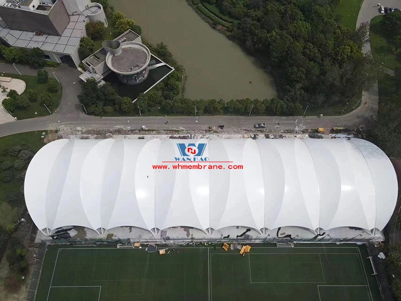 Ningbo University of Nottingham outdoor sports venue extension project membrane structure completed
