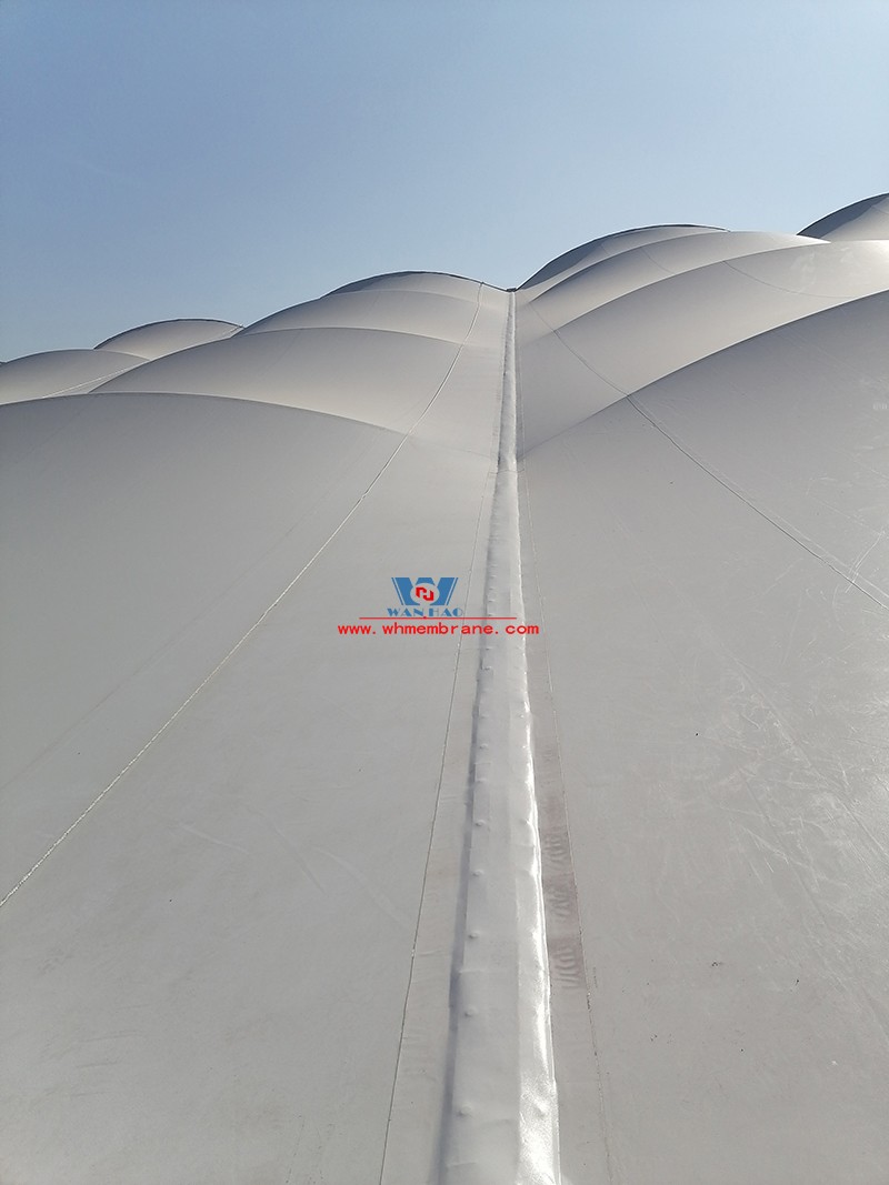 Xiangyang Olympic Sports Center membrane structure project is nearing the end