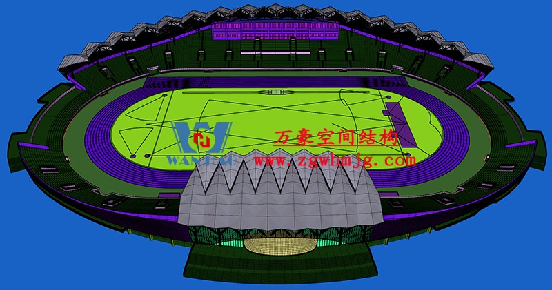 Wanhao 2022 the 14th standard - Zhangye Olympic Sports Center Construction Project (EPC) general contract stadium PTFE membrane structure professional subcontract project