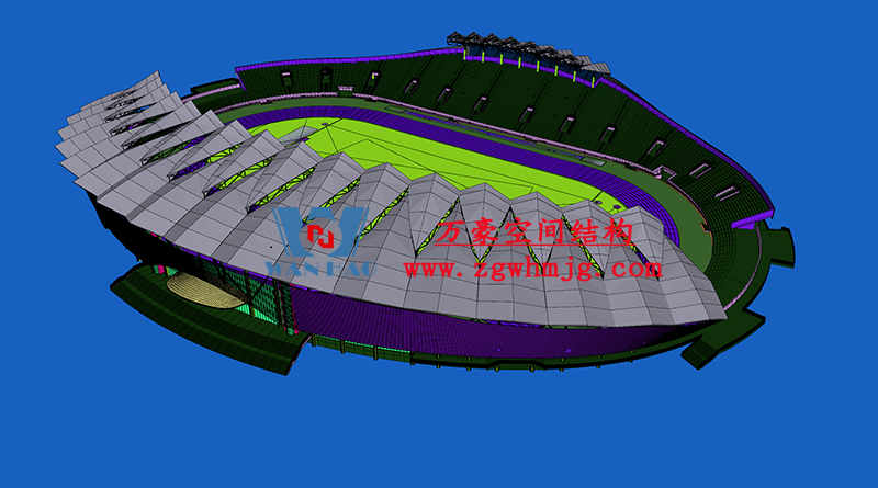 Wanhao 2022 the 14th standard - Zhangye Olympic Sports Center Construction Project (EPC) general contract stadium PTFE membrane structure professional subcontract project