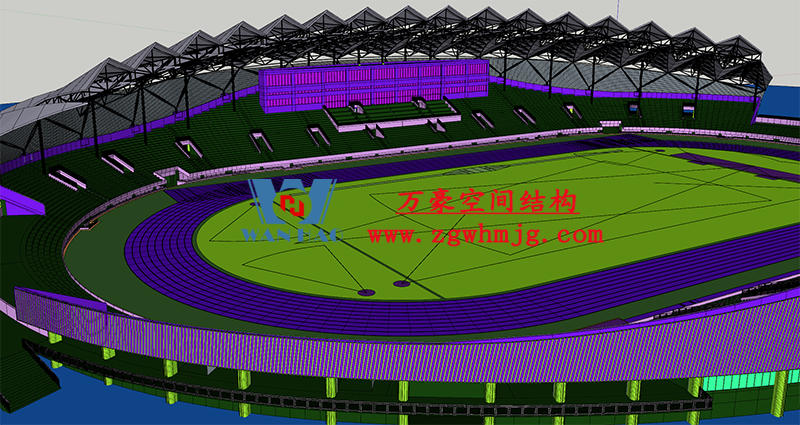 Wanhao 2022 the 14th standard - Zhangye Olympic Sports Center Construction Project (EPC) general contract stadium PTFE membrane structure professional subcontract project