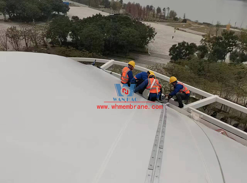 Mingyu Plaza 6 block Commercial (Wanda Plaza) Transformation Project steel film structure ETFE roofing curtain Project