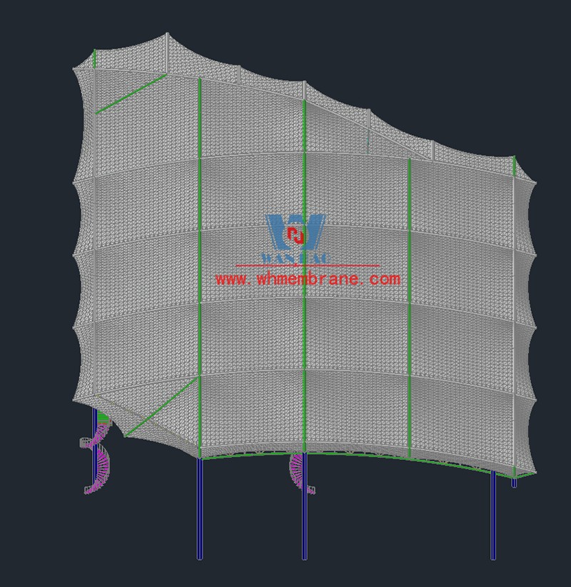 Wanhao 2023 The first bid - State Grid Jiangxi Electric Power Co., LTD. Training Center training base transformation membrane structure project