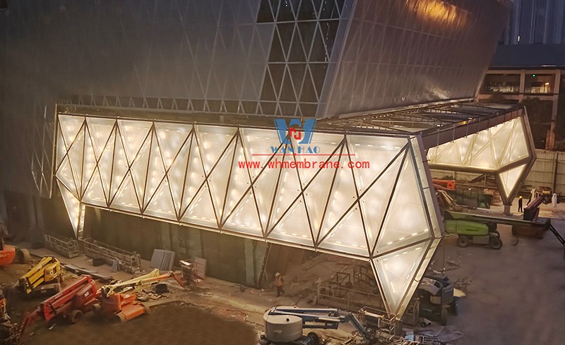 The latest progress of Chengdu Zhongjian Jinyuanhui Membrane Structure Project