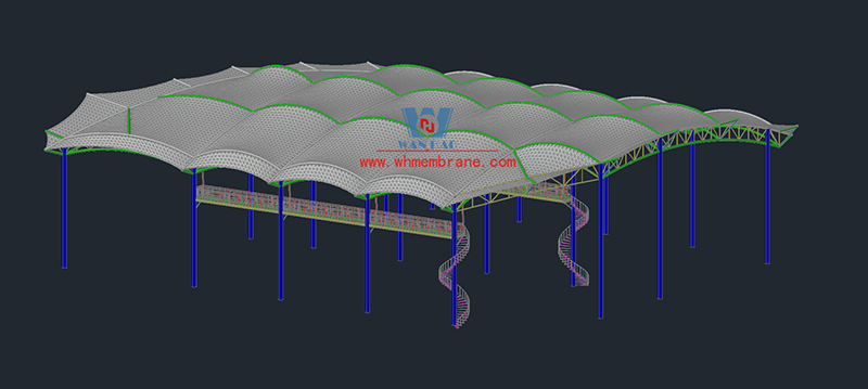 Membrane structure transformation project of Training Center Training Base of State Grid Jiangxi Electric Power Co., LTD