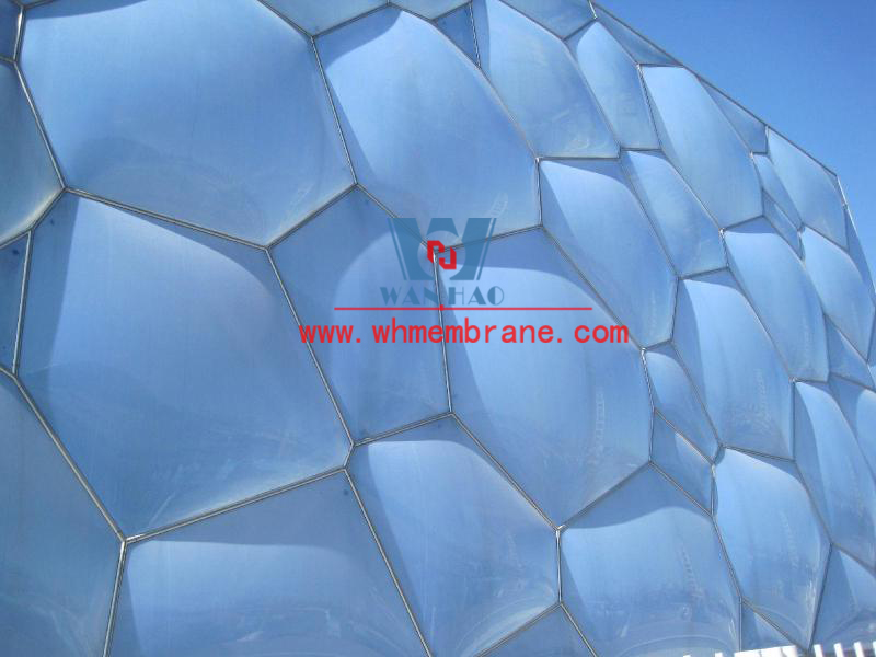 Light control of ETFE membrane structure