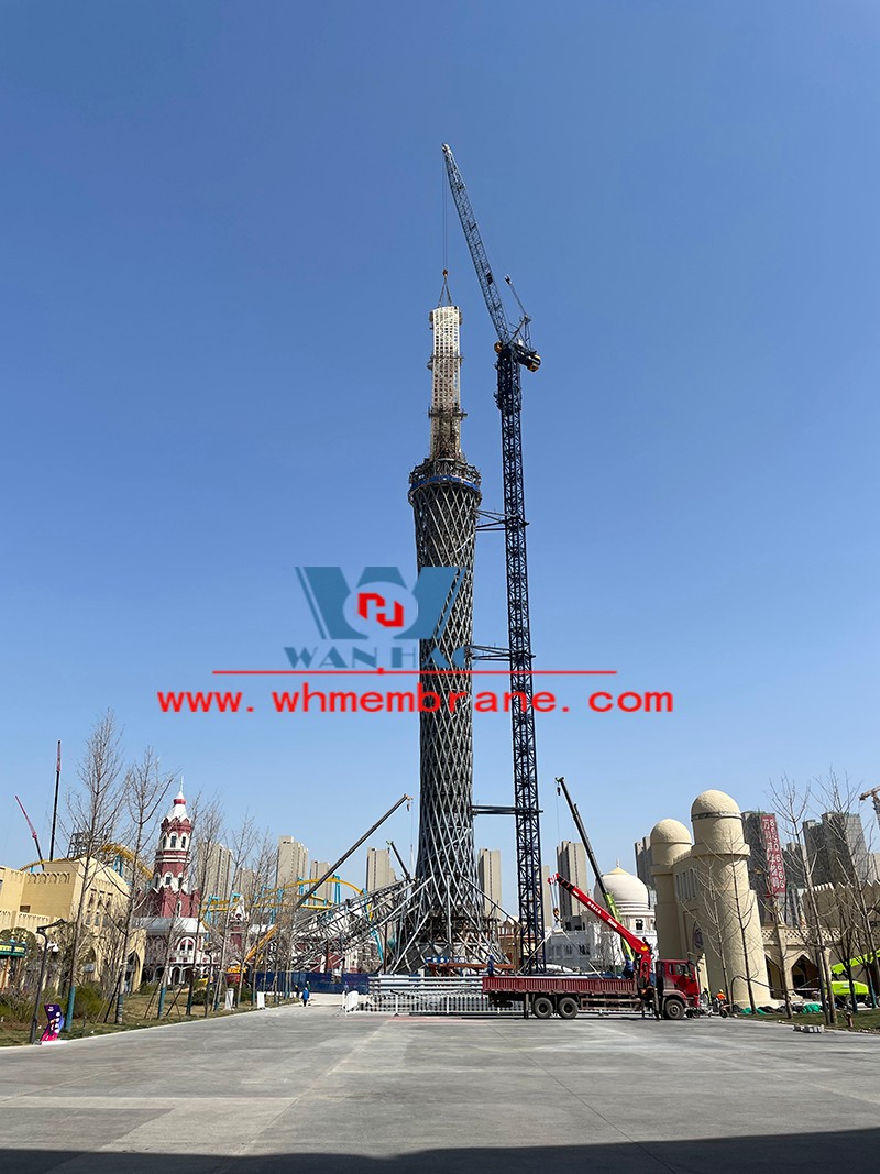 Xi 'an Silk Road Tower ETFE cable membrane structure project