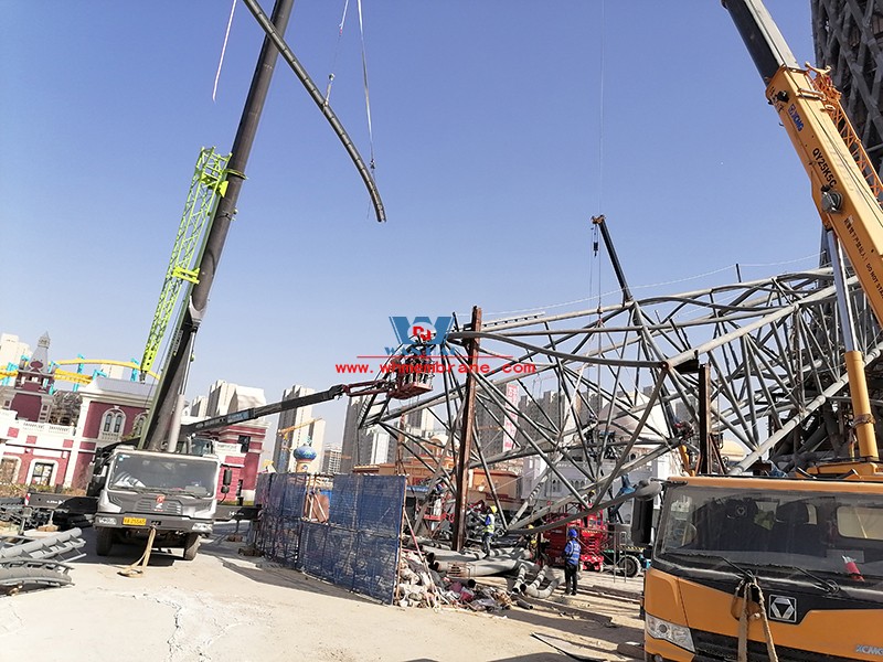 Xi 'an Silk Road Tower ETFE cable membrane structure project