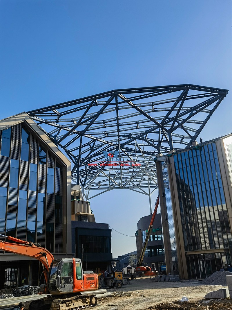 Wenyi Tangxi Jinmen canopy steel structure and ETFE membrane structure air pillow film project