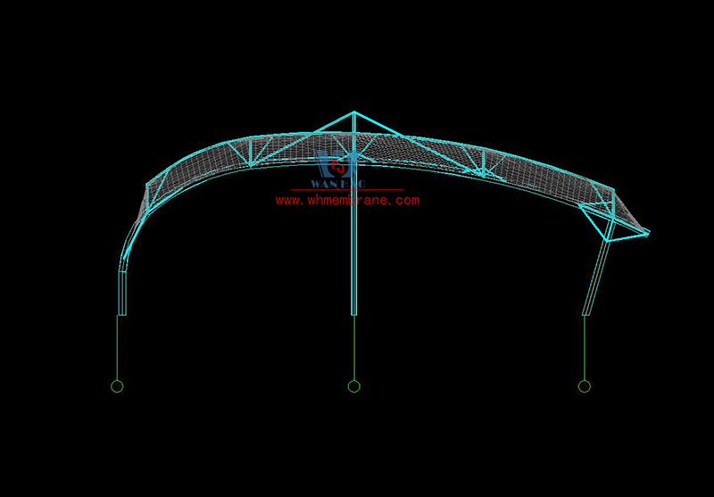 Marriott 2023 Bid 6 - Wenzhou Huimin Road west green stadium steel film structure project