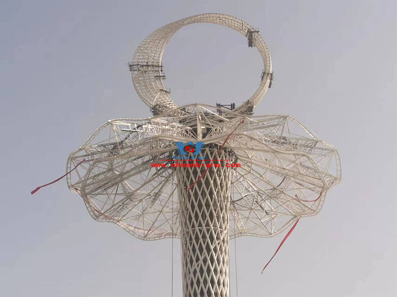 Xi 'an Silk Road Tower ETFE cable membrane structure project