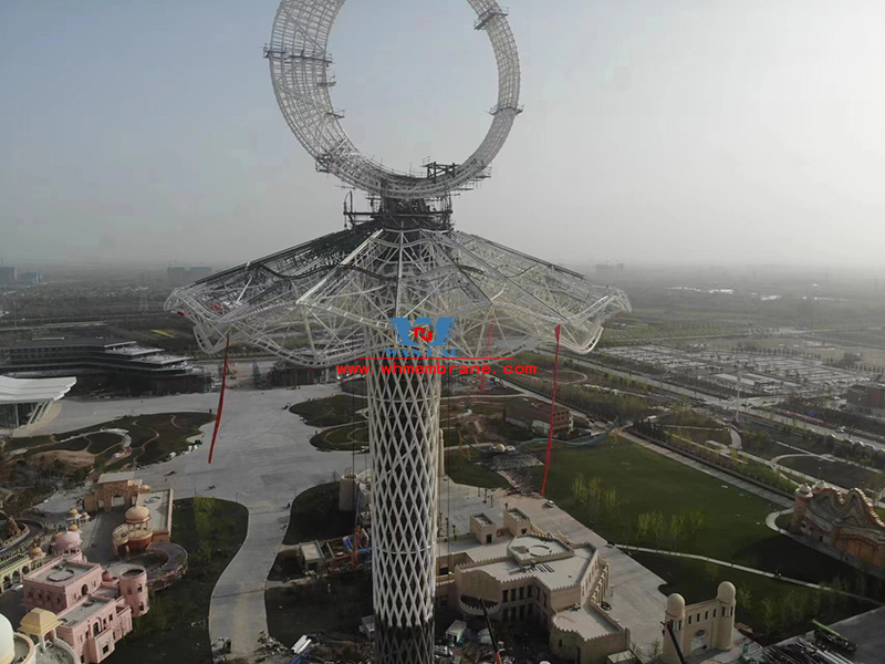 Xi 'an Silk Road Tower ETFE cable membrane structure project