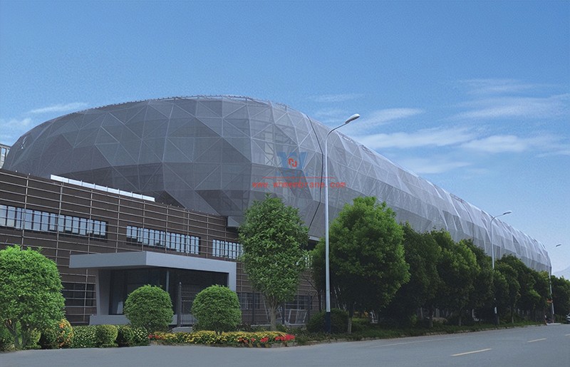 Advantages of high appearance horizontal fabric curtain wall membrane structure
