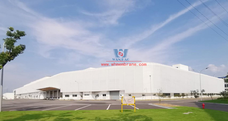 Advantages of high appearance horizontal fabric curtain wall membrane structure