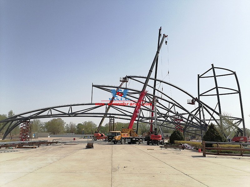 Steel Membrane Structure Project of Maliantan Desert Park in Dingbian, Shaanxi