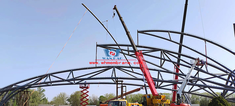 Steel Membrane Structure Project of Maliantan Desert Park in Dingbian, Shaanxi