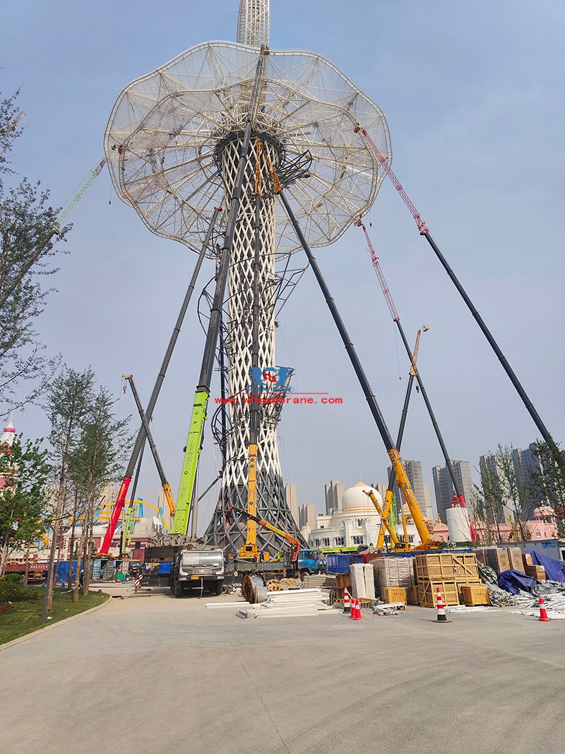 'I TOWER' 139.21M Silk Road Tower ETFE film with  cable steel and tensile structure project