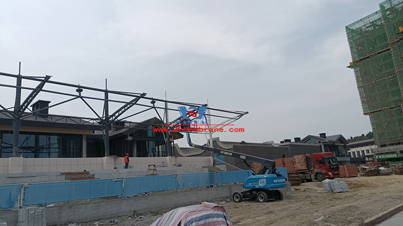 Sichuan Vocational and Technical College Lithium Technology construction project bleacher membrane structure project