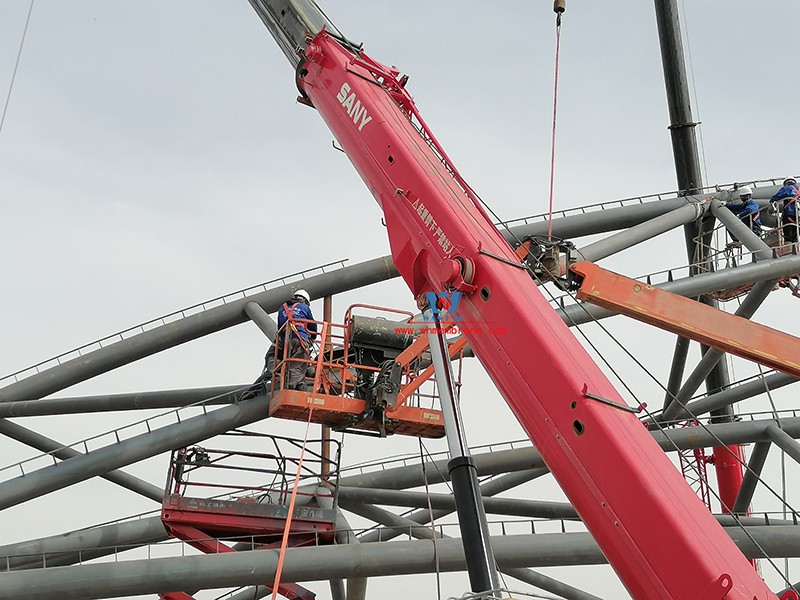 In April, we share the beauty! Report on the latest progress of steel film structure project in Ma Liantan Desert Park, Dingbian, Shaanxi