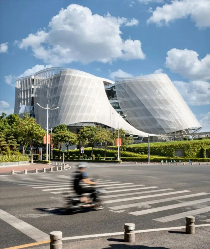 A building with bones and skin