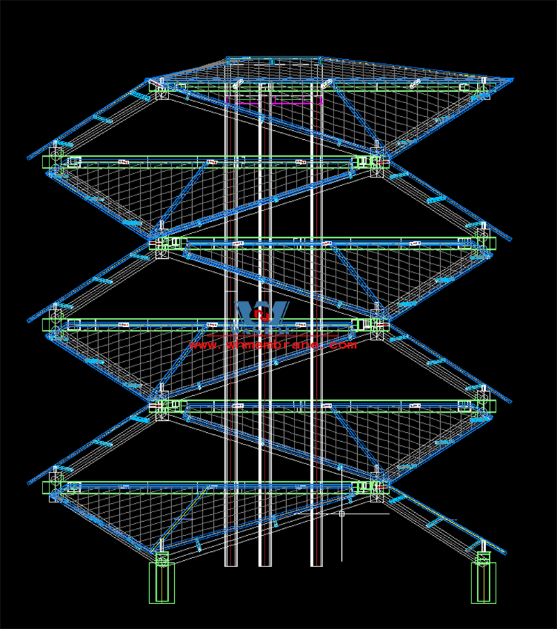 Wanhao 2023 the 8th bid - Suzhi Agricultural Industrial Park to start the block project design and construction general contract - watchtower membrane structure project