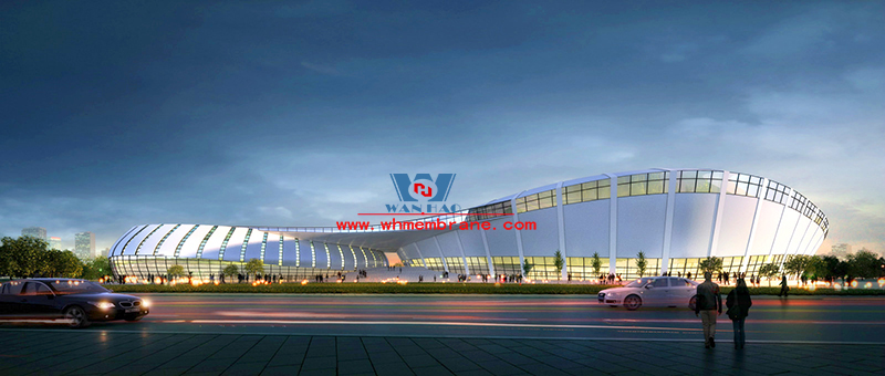 Zhangye Olympic Sports Center Construction Project (EPC) the general contract of the stadium PTFE membrane structure professional subcontract project