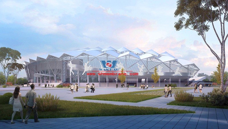 Zhangye Olympic Sports Center Construction Project (EPC) the general contract of the stadium PTFE membrane structure professional subcontract project