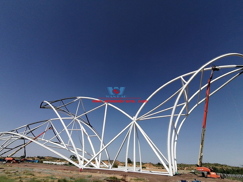 Steel Membrane Structure Project of Maliantan Desert Park in Dingbian, Shaanxi