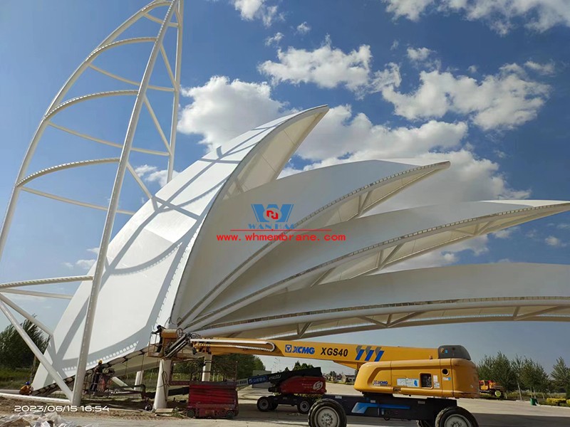 Steel Membrane Structure Project of Maliantan Desert Park in Dingbian, Shaanxi