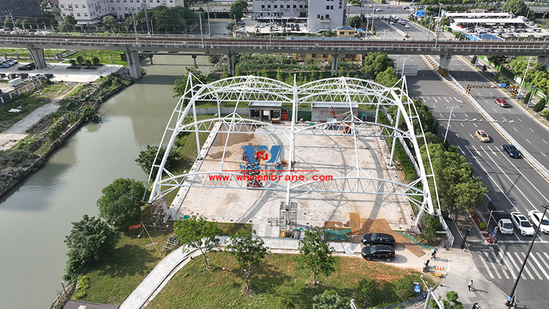 Wenzhou Huimin Road west green stadium steel structure project