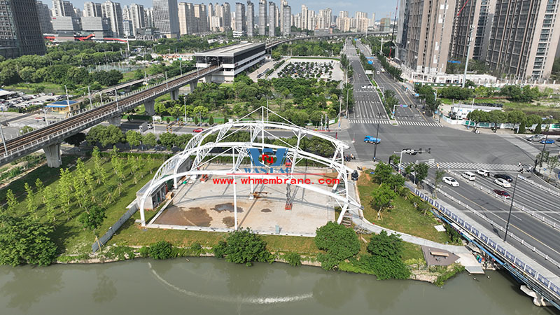Wenzhou Huimin Road west green stadium steel structure project