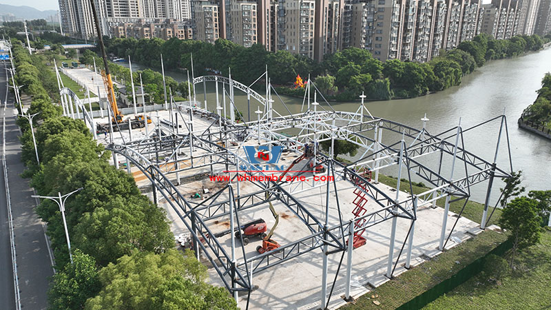 Wenzhou Huimin Road west green stadium steel structure project