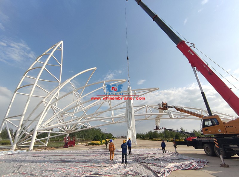 Shaanxi Dingbian Malian desert park steel structure project