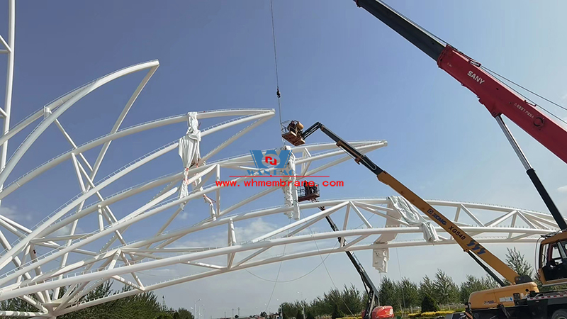 Shaanxi Dingbian Malian desert park steel structure project