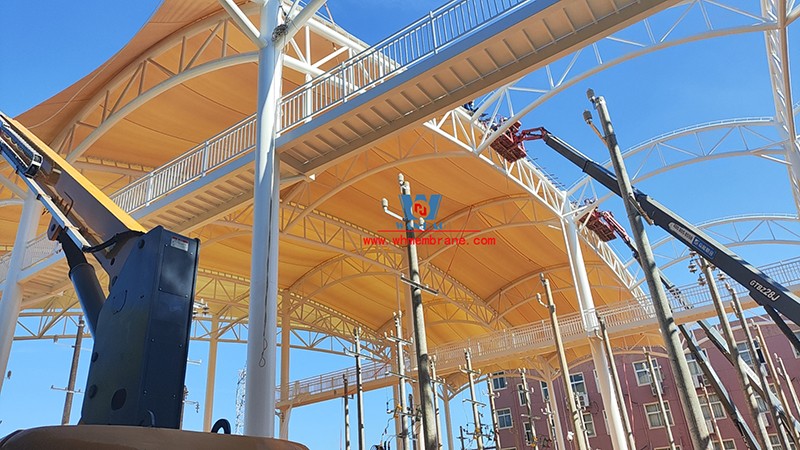 State Grid Jiangxi Electric Power Co., Ltd. training center training base renovation membrane structure project latest construction progress