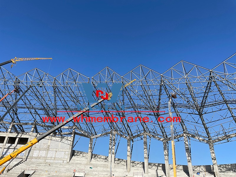 Zhangye Olympic sports center steel structure