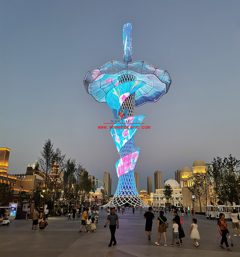 Xi 'an Silk Road Tower ETFE membrane structure