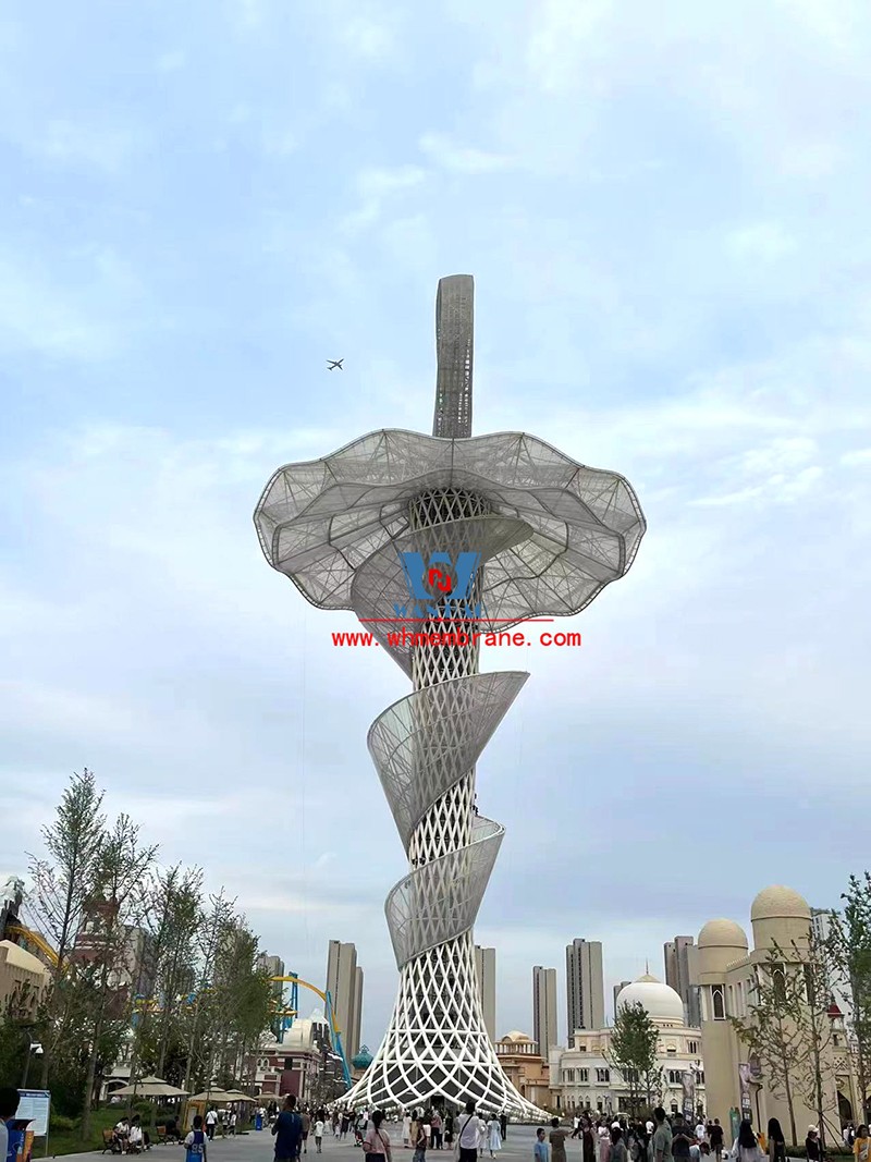 Xi 'an Silk Road Tower ETFE membrane structure