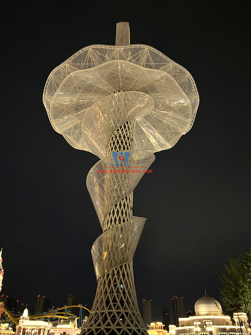 Xi 'an Silk Road Tower ETFE membrane structure