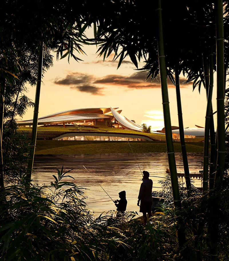 MAD new work | Bamboo leaves fall Tea Mountain -- Anji "two Mountains" future Science and Technology city culture and art