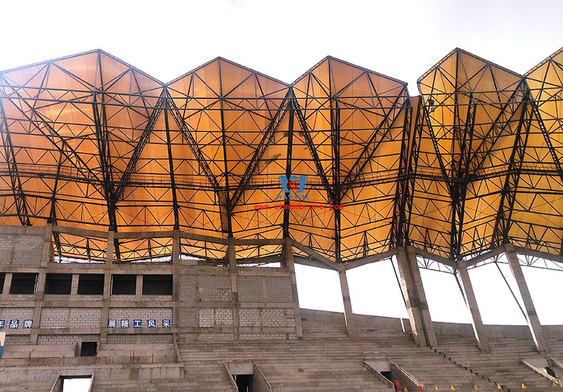 Follow the construction progress | This stadium PTFE membrane structure project has the latest developments ~