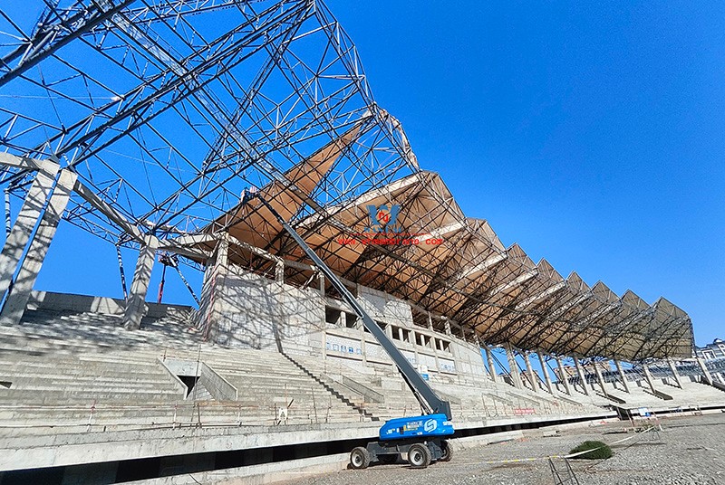 Zhangye Olympic Sports Center Construction Project (EPC) the general contract of the stadium PTFE membrane structure professional subcontract project
