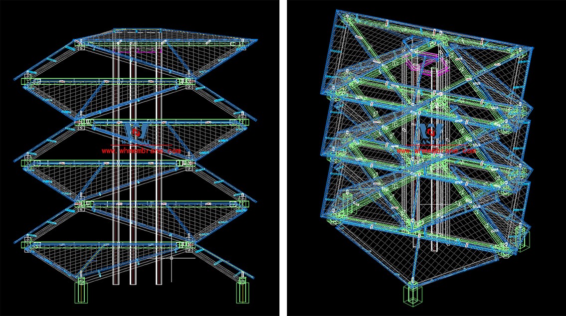 PTFE membrane structure observation tower | Architectural aesthetics on the field