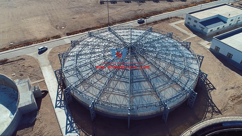 Etfe Roof Sewage Tank membrane structure project in Golmud Industrial Park
