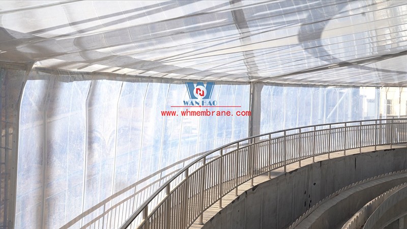 Etfe Roof Sewage Tank membrane structure project in Golmud Industrial Park