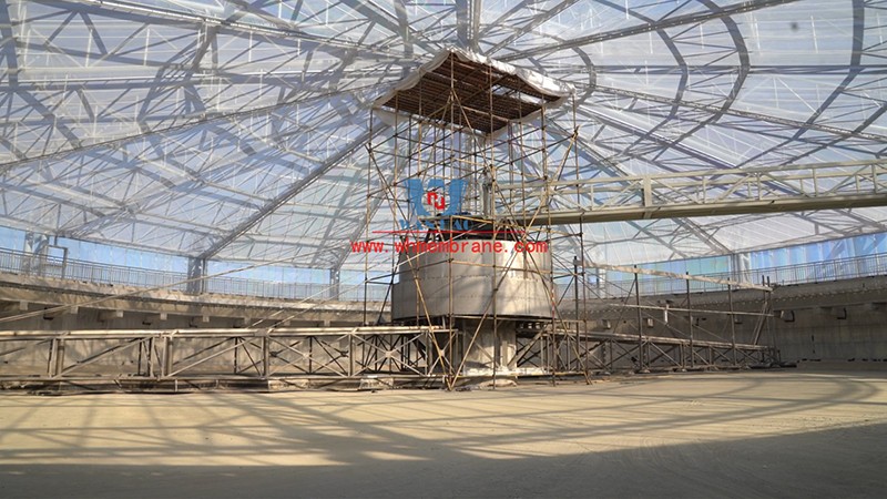 Etfe Roof Sewage Tank membrane structure project in Golmud Industrial Park