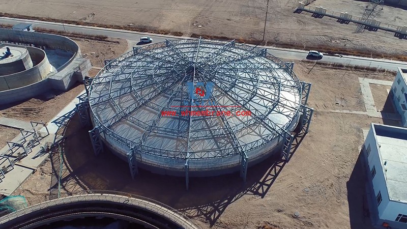 Etfe Roof Sewage Tank membrane structure project in Golmud Industrial Park