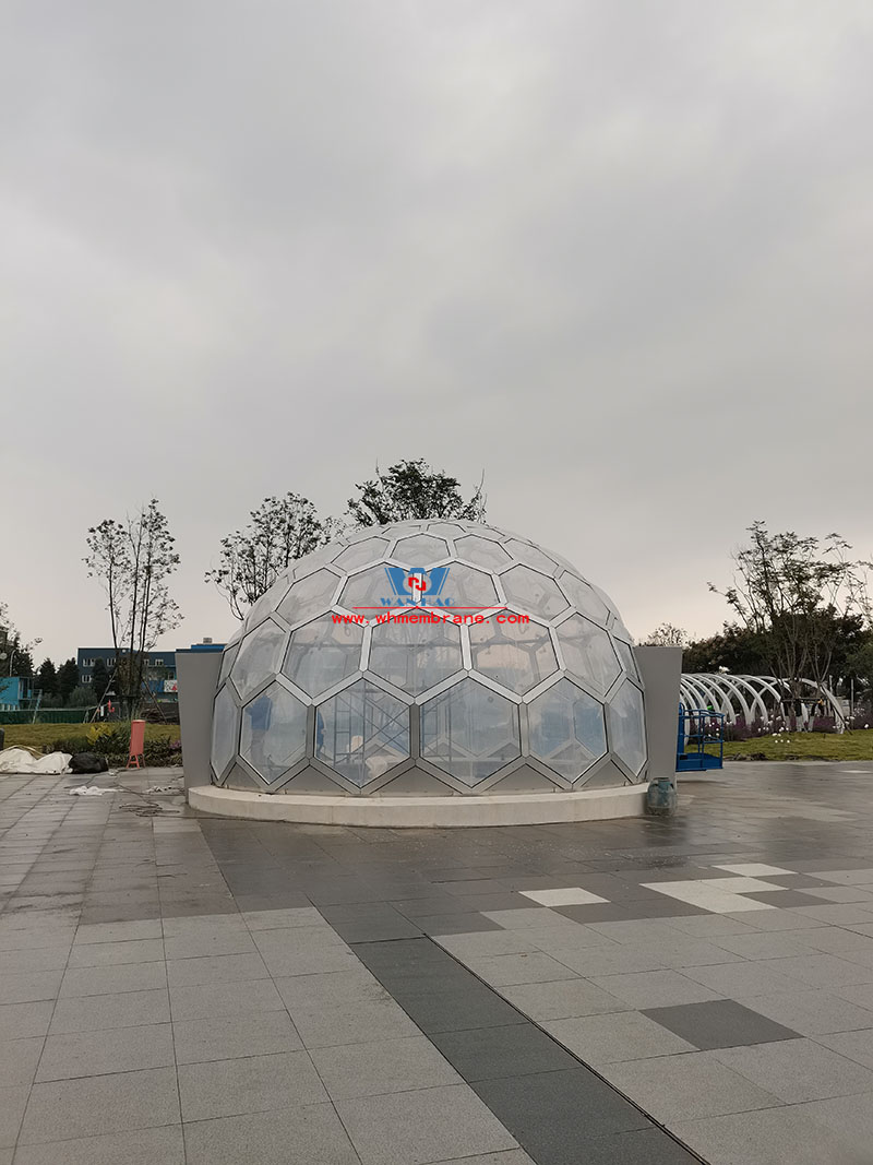 The five-star bazaar steel etfe membrane structure project